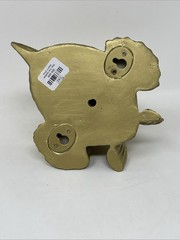 CB2 Stan The Goldfish Wall Decor Hanger Resin Gilded Gold 5.5” X 5” X 6” NICE