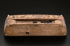 Brushed Oak Case for IN-12 Nixie Tubes Clock with Temperature F/C, Format 12/24H