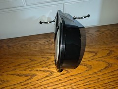 WALL CLOCK w/ THERMOMETER …RARE . Vertical or Horizontal Mount