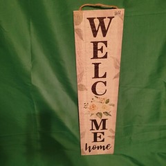 My Word! Home Decor Sign «Welcome Home», 24″x6″, Made In The USA