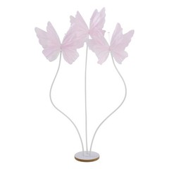 3 Head Giant Butterfly Decoration Wedding Artificial Butterfly Decorations Pink
