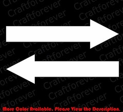 2 pcs x ARROW Stickers Business Door Window Vinyl Decals Point Enter Exit FY028