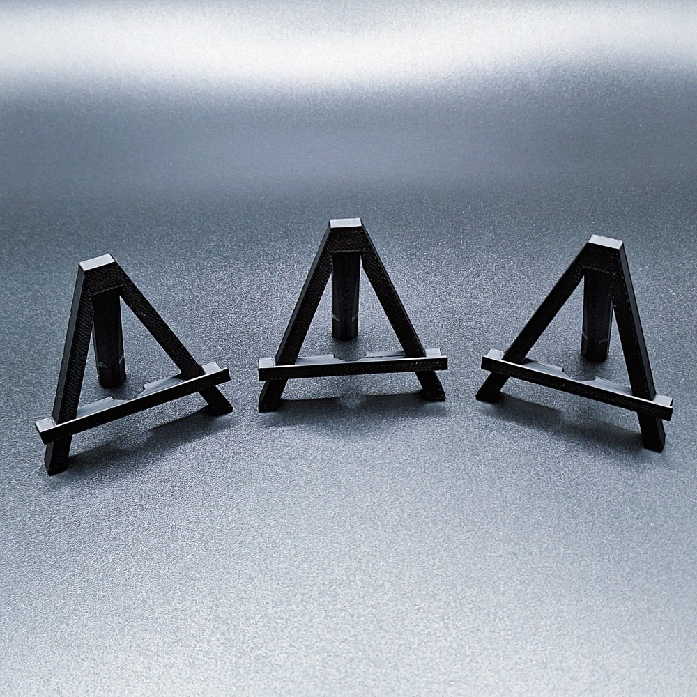Mini Easel Stand (3) Customizable Trading Card Coin Holder Dollhouse Art Display
