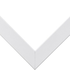 Craig Frames Essentials, 1″ Wide Simple Satin White Picture Frame With a Mat