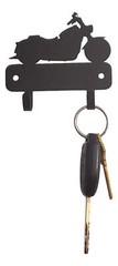 Motorcycle Mini Key Rack with 2 Hooks 3.5 inch – Made in USA