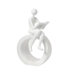 Reading Figurine Statue Abstract Art Sculpture Modern Home Decors Desktop Decors