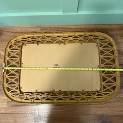 Vintage Tiki Style Wall Mirror Midcentury Modern 1981 Molded Plastic Burwood Co