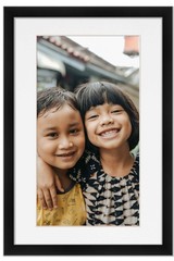11×22 Frame Black With White Picture Mat For 11×22 Photo – Black 13×24 Frame To