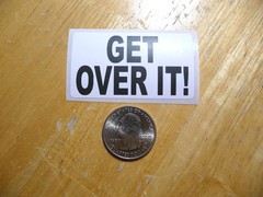 GET OVER IT STICKER DECAL 1 – 50 BULK PACK FUNNY MOVE ON LIFE