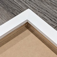 Shadow Box Display Frame-Removable Back-Hanging-Standing–White-Rectangle-Square
