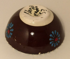 Hand Painted Decorative Design Turkish Ceramic Bowl Handcrafted 3 Inch