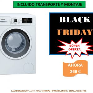 Lavadora Balay 3ts976ba de 7kg blanca. En oferta en black friday en muebles Bravo, Valdemorillo, Madrid